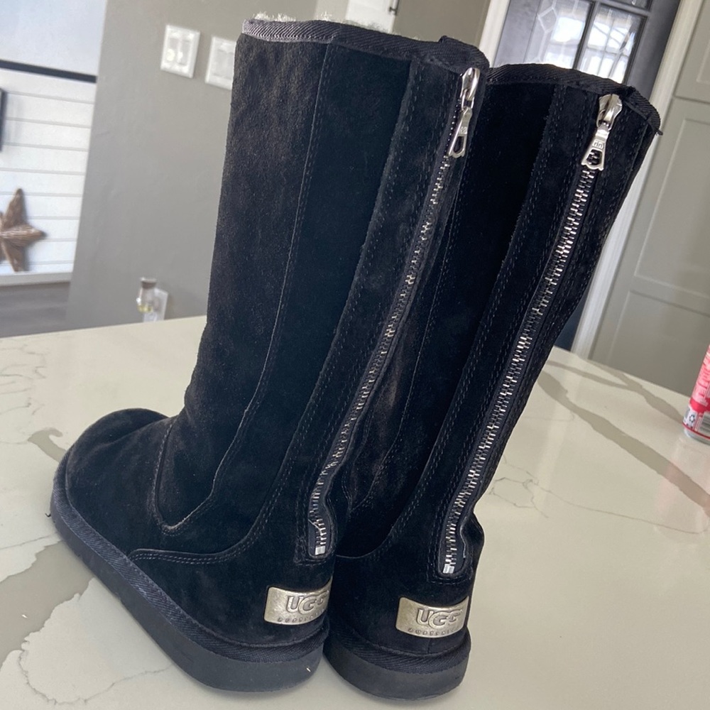 - UGG BLACK SUEDE BOOTS